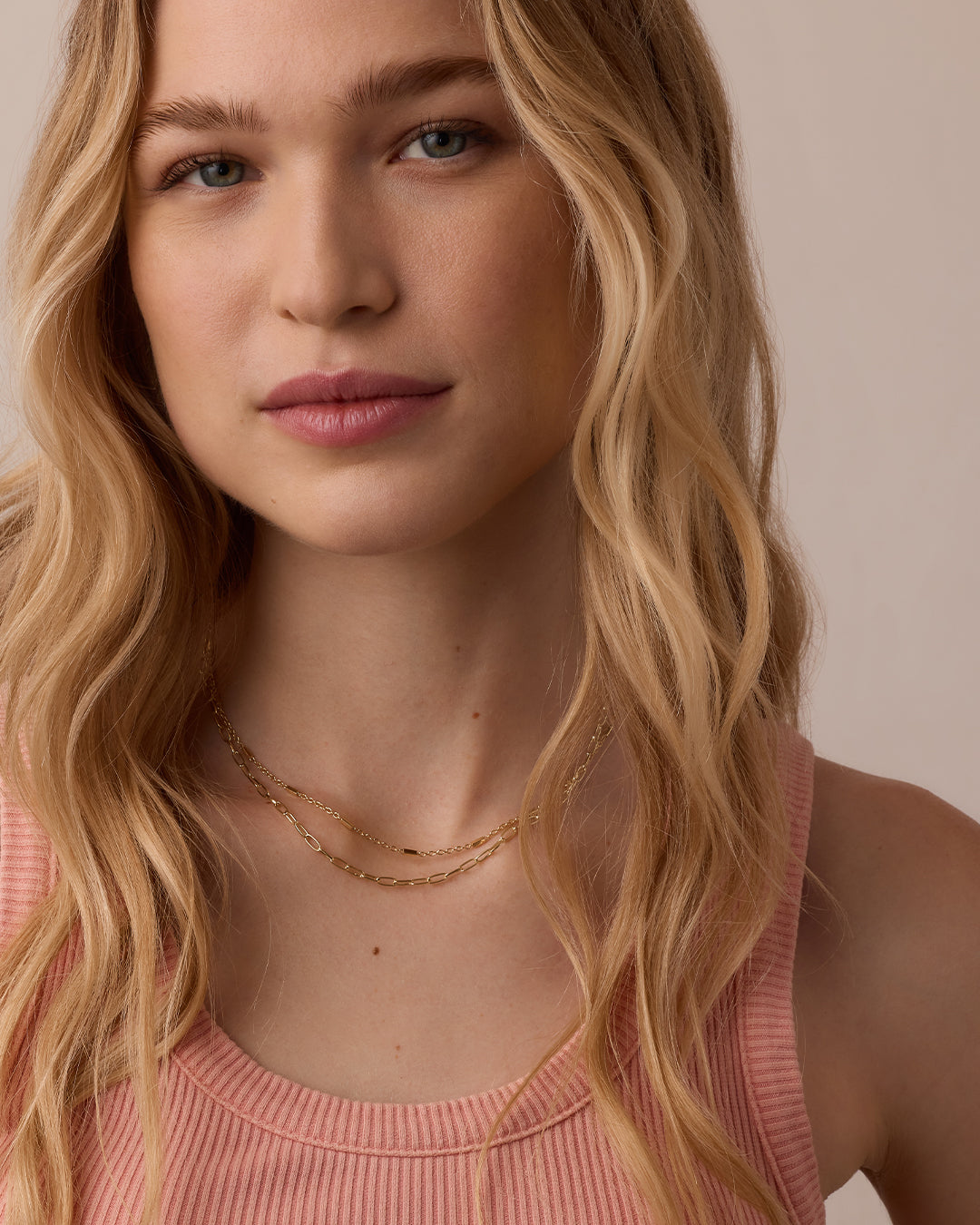 Tatum Necklace || option::16 in., 18k Gold Plated