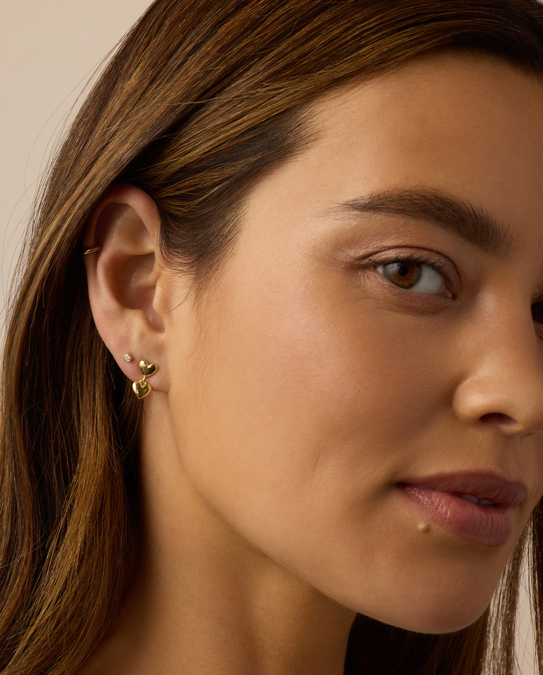 Amour Earrings || option::18k Gold Plated