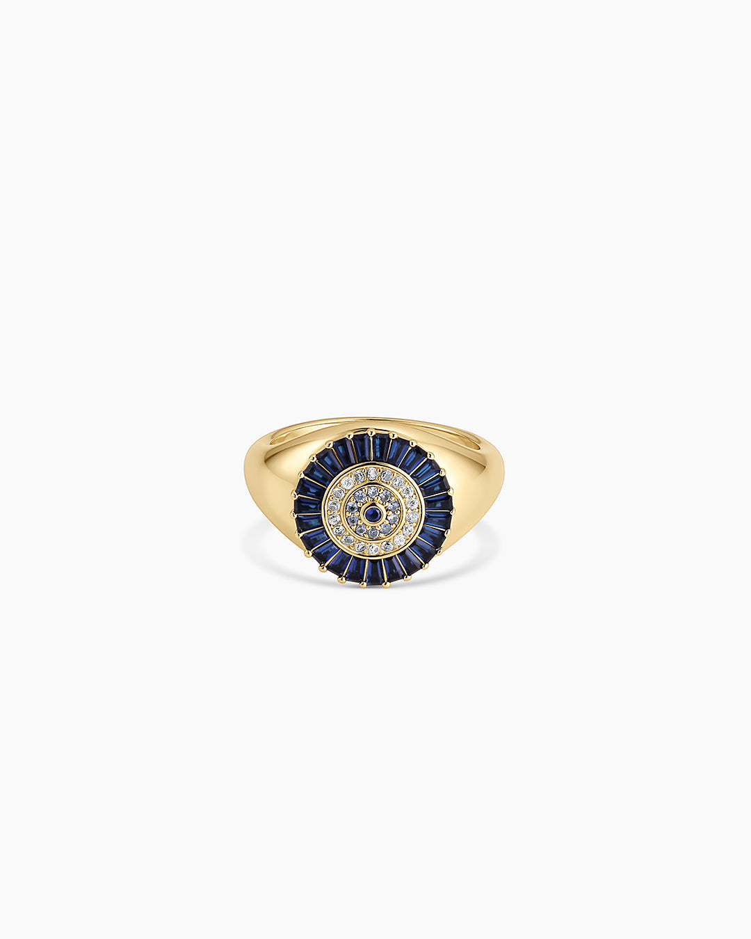 Vintage Evil Eye Ring || option::18k Gold Plated