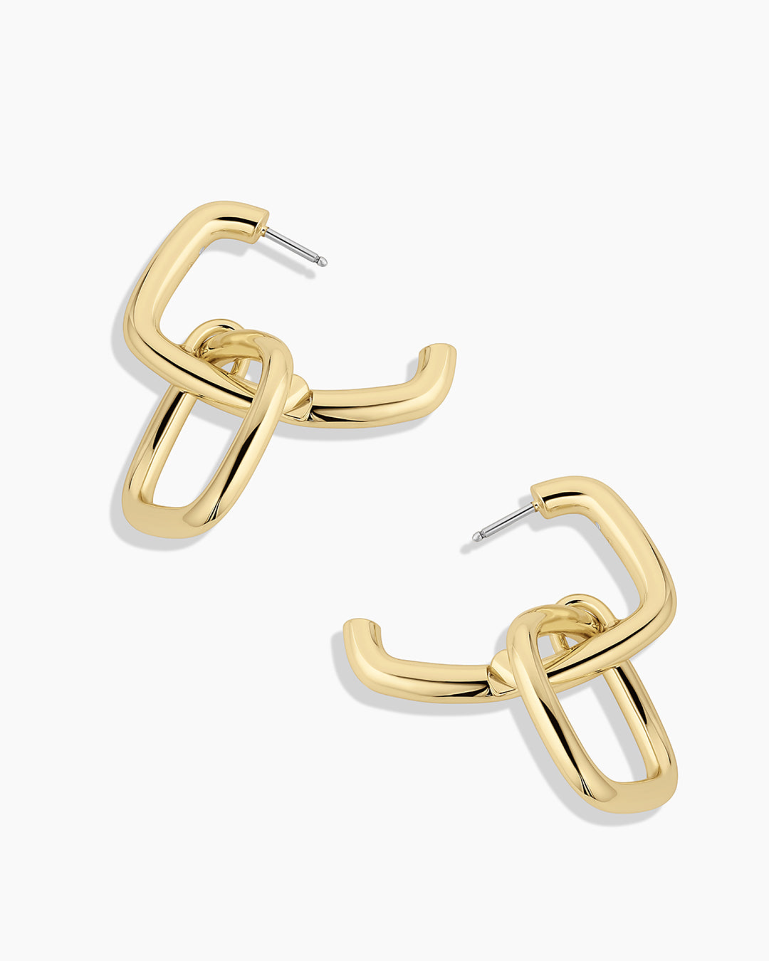 Charlie Drop Hoops || option::18k Gold Plated
