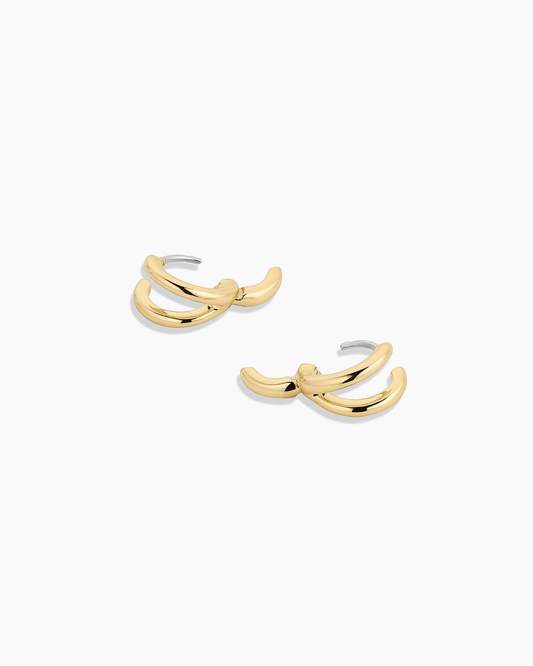 Taner Double Huggies || option::18k Gold Plated