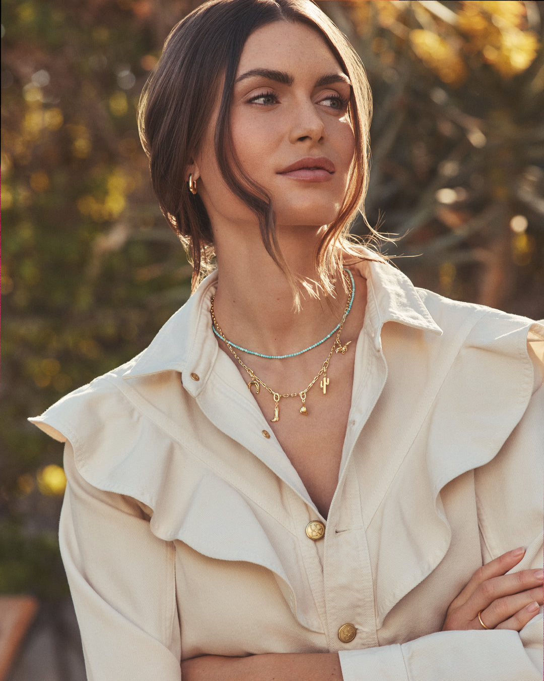 Parker Link Necklace || option::18k Gold Plated