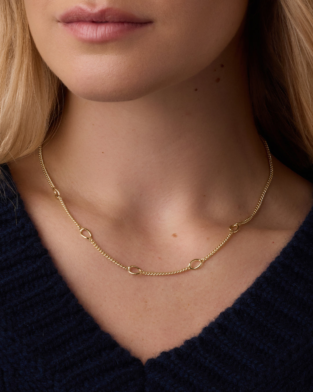 Wilder Link Necklace || option::18k Gold Plated