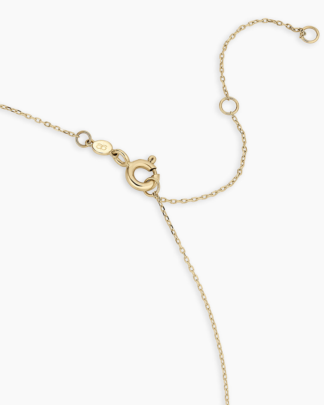 Diamond Bond Interlocking Rose Necklace || option::14k Solid Gold, Single