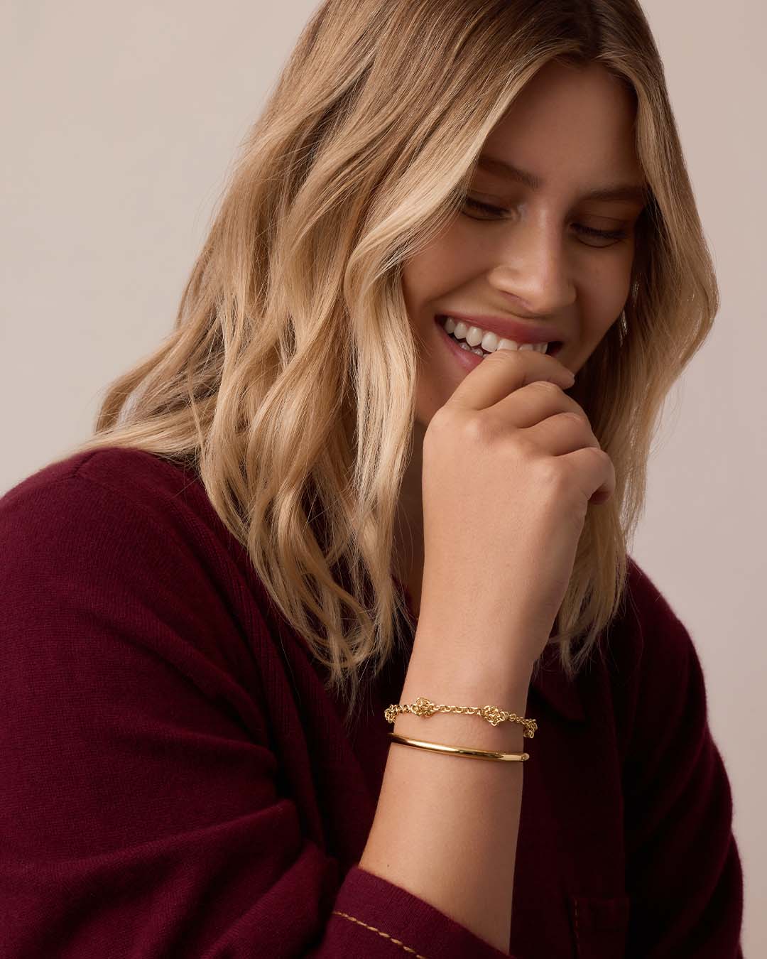 Knotty Bracelet || option::18k Gold Plated