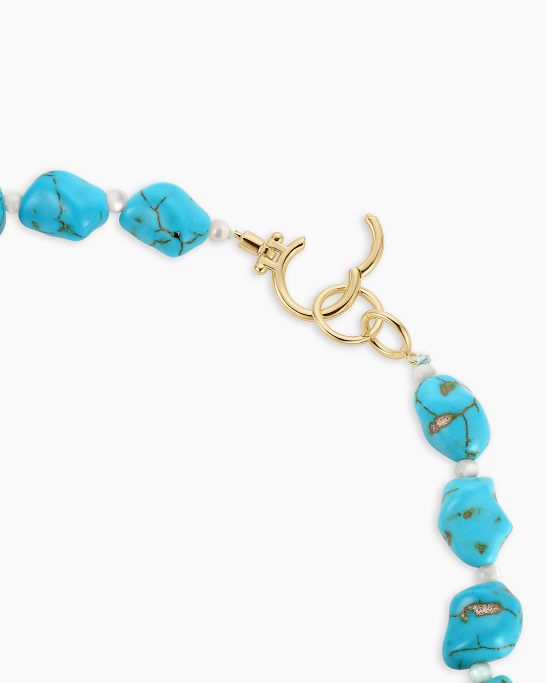 Turquoise Cove Necklace || option::18k Gold Plated