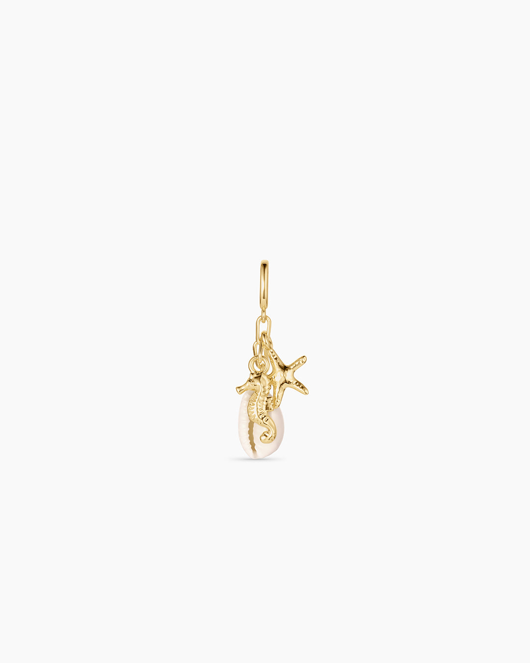 Ocean Cluster Parker Charm || option::18k Gold Plated, Shell