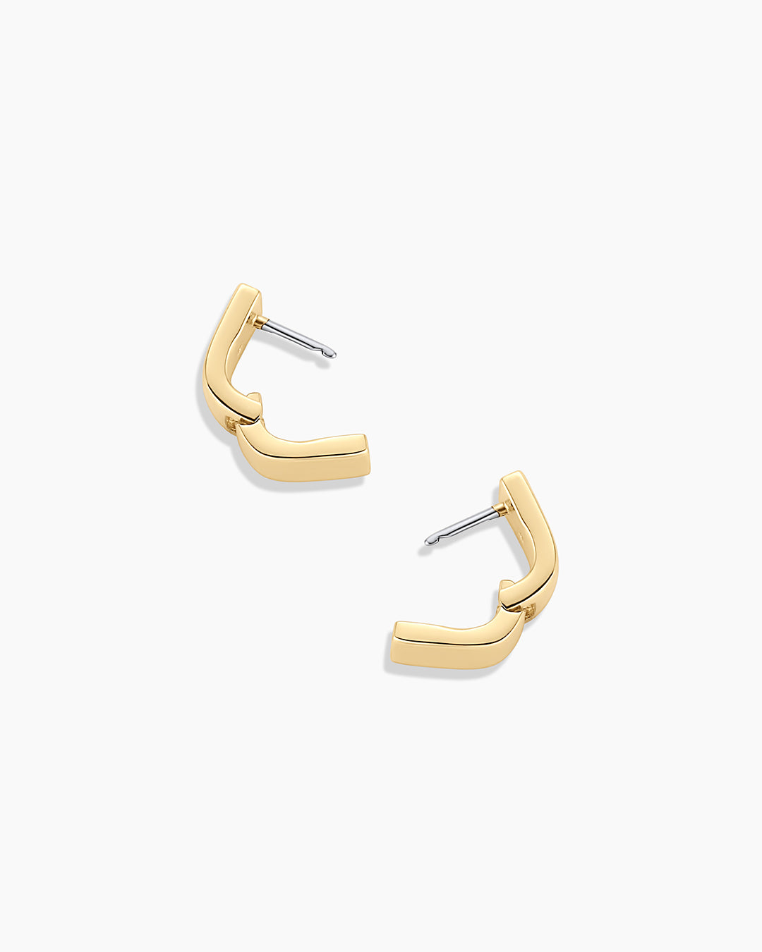 Rose Wrap Huggies || option::18k Gold Plated