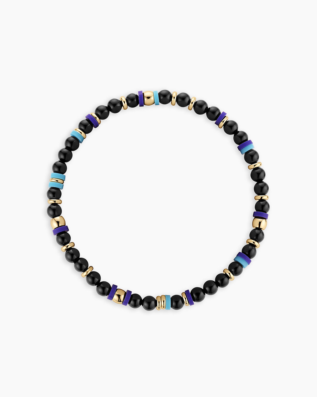 Power Gemstone Harbor Bracelet - Black Onyx || option::18k Gold Plated, Black Onyx