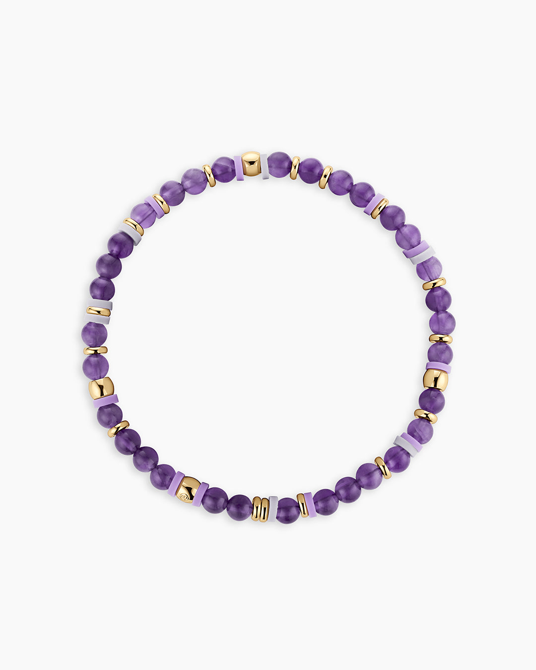 Power Gemstone Harbor Bracelet - Amethyst || option::18k Gold Plated, Amethyst