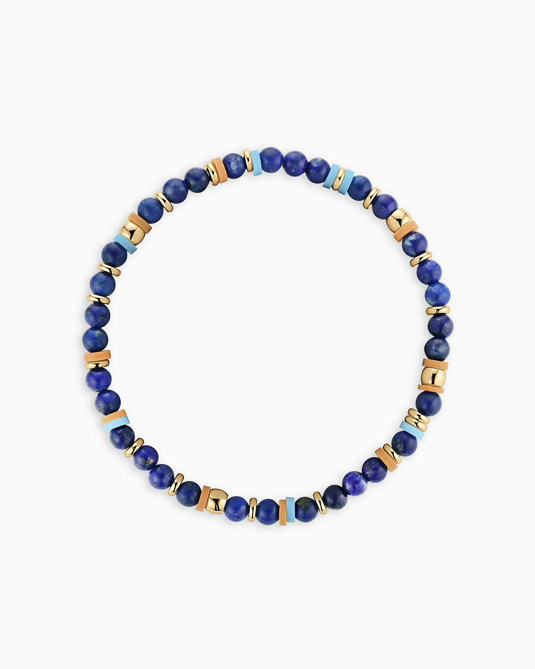 Power Gemstone Harbor Bracelet - Lapis || option::18k Gold Plated, Lapis