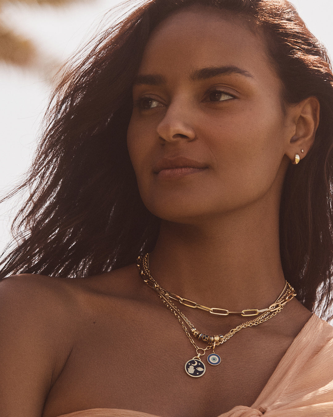 Good Vibrations Necklace || option::18k Gold Plated