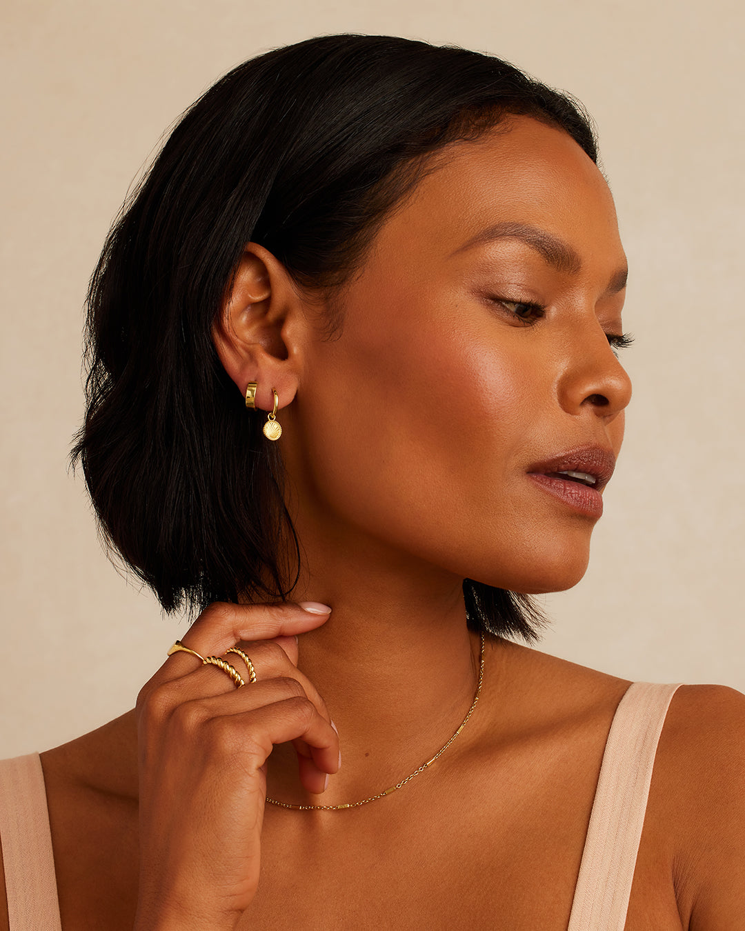 Sunny Huggies || option::18k Gold Plated