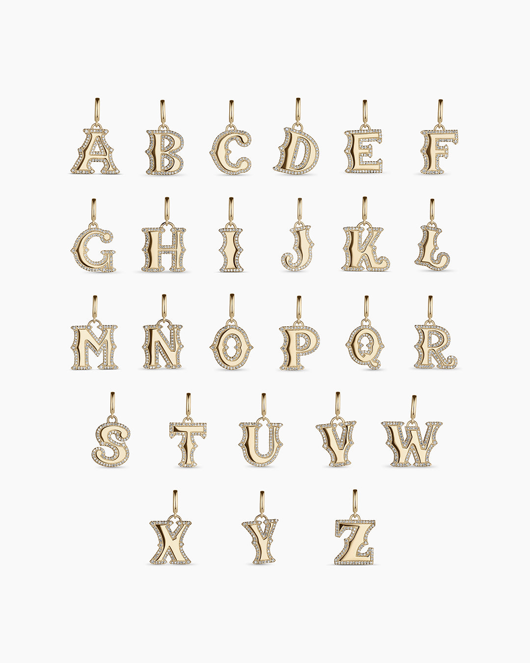 Diamond Era Alphabet Charm || PDP Image