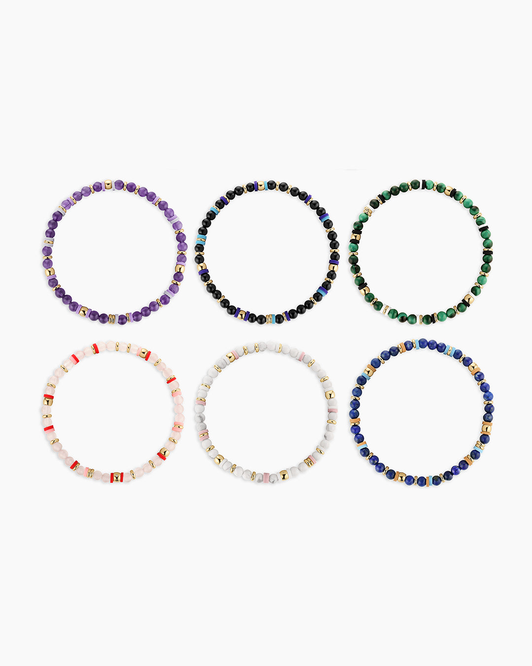 Power Gemstone Harbor Bracelets, all stones