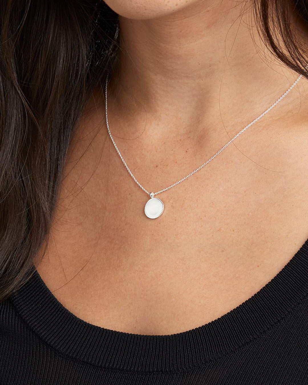 Silver engravable Necklace || option::Silver Plated