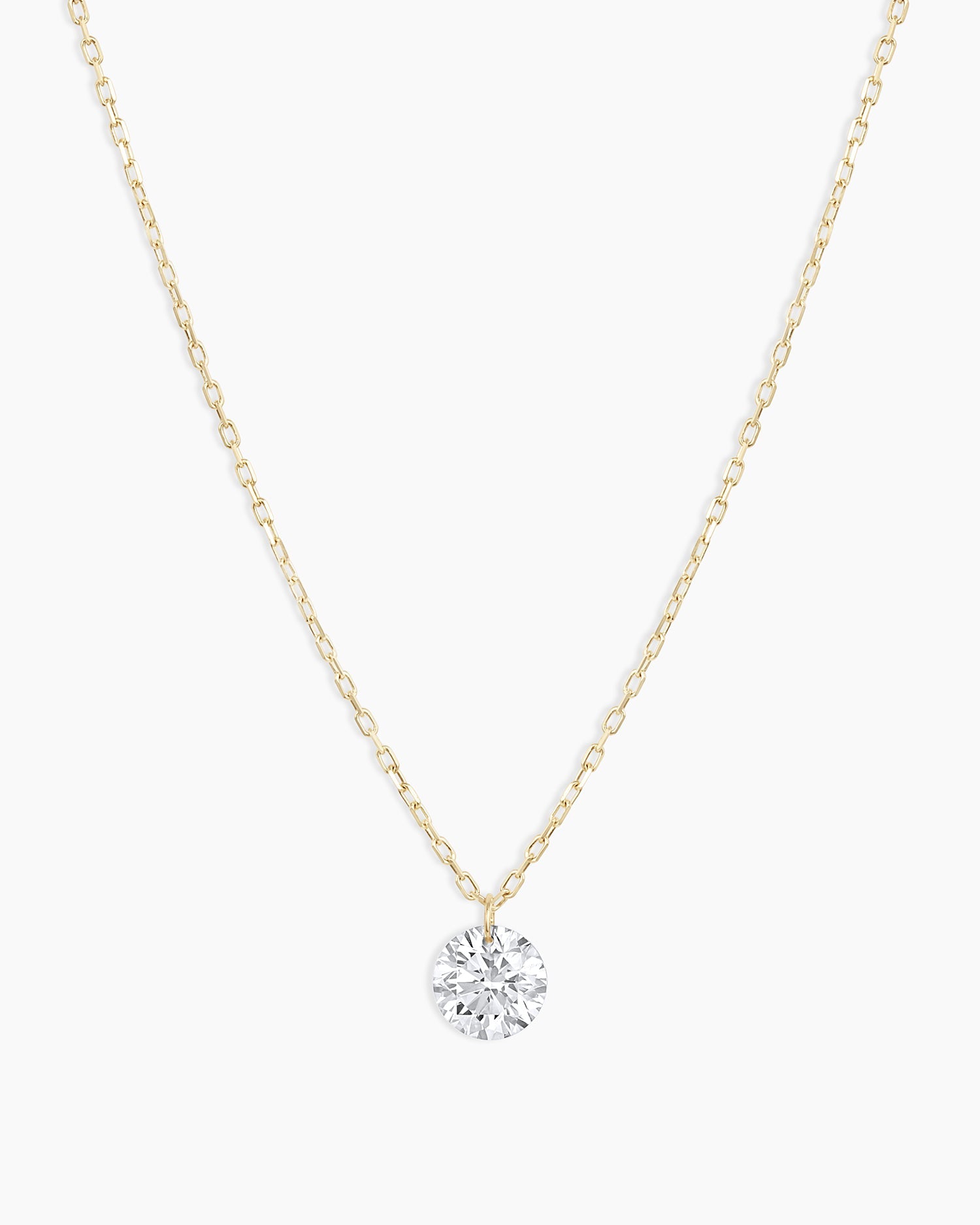 Floating Diamond Statement Necklace || option::18k Solid Gold