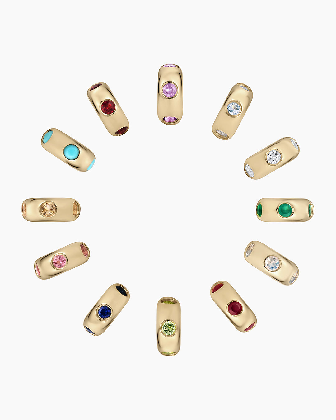 all birthstone halo charms