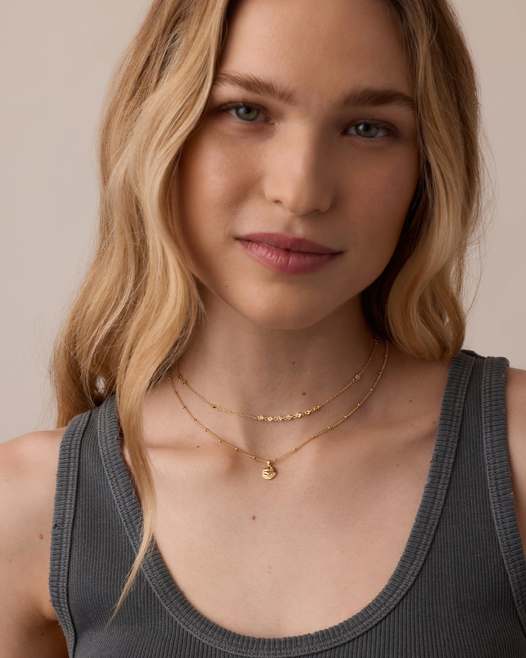 Chloe Mini Choker Necklace || option::18k Gold Plated