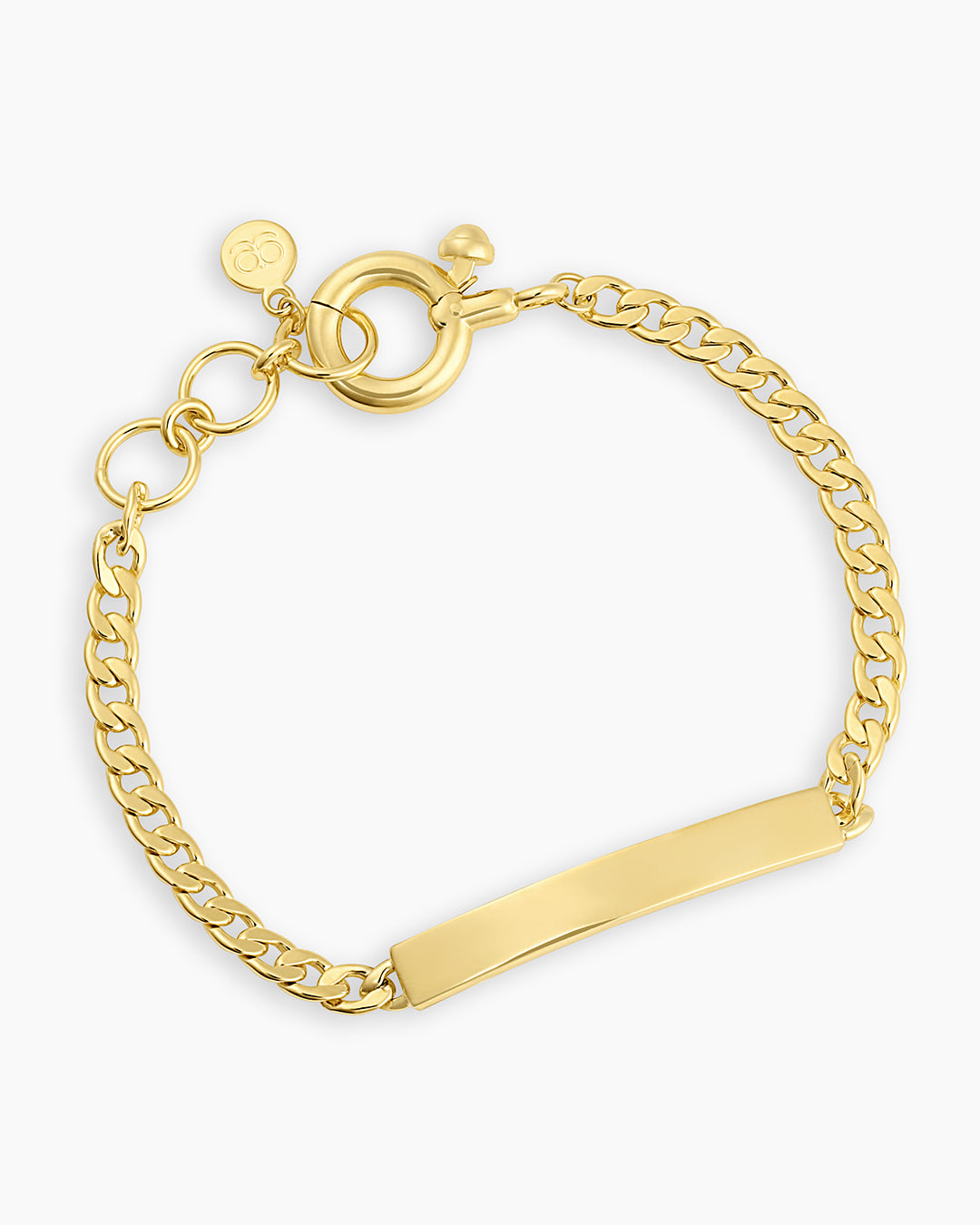 Gold engravable bracelet || option::18k Gold Plated