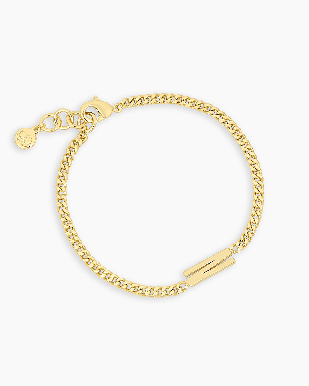 Wilder Alphabet Bracelet Alphabet Bracelet #N || option::18k Gold Plated, N