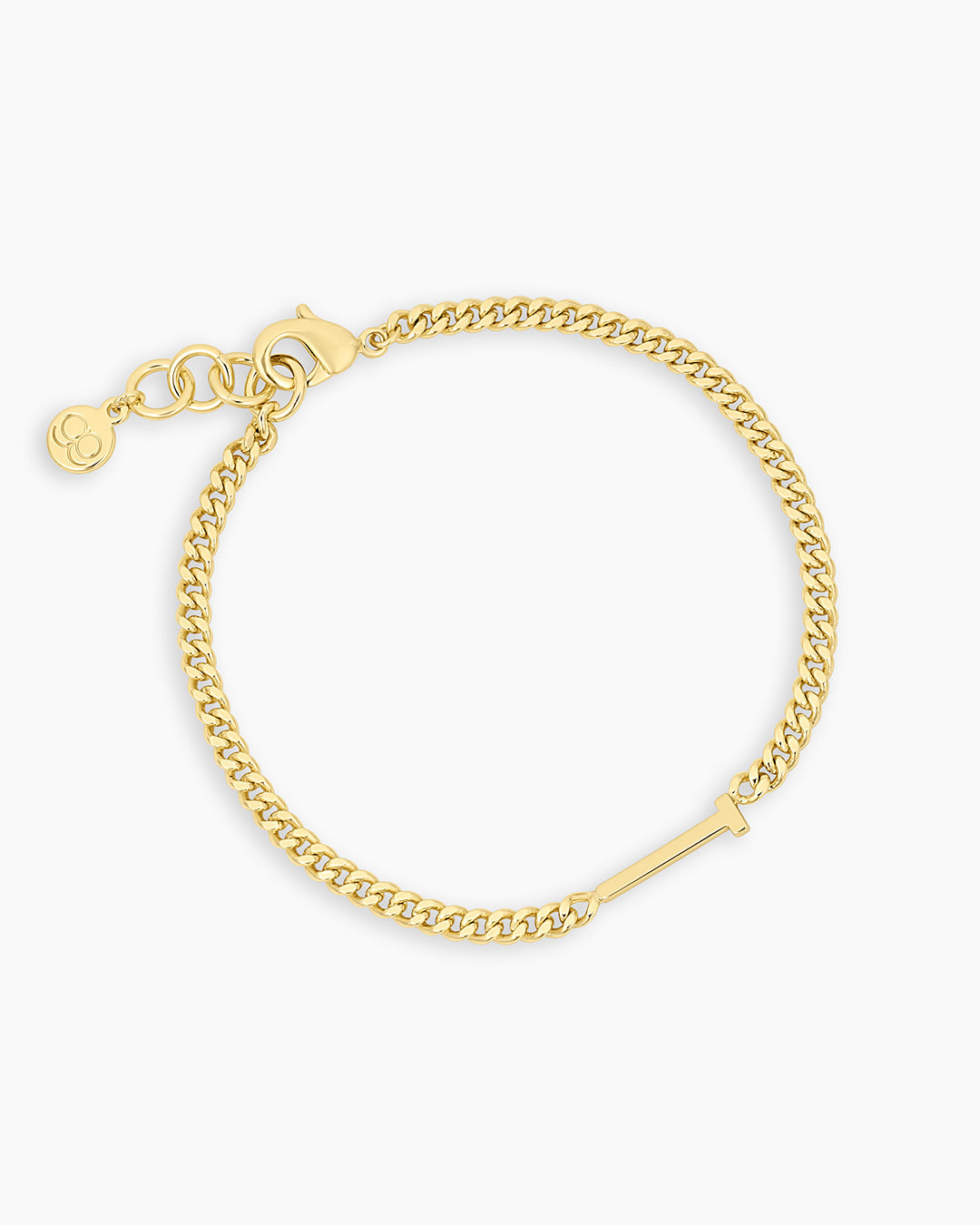 Wilder Alphabet Bracelet Alphabet Bracelet #T || option::18k Gold Plated, T