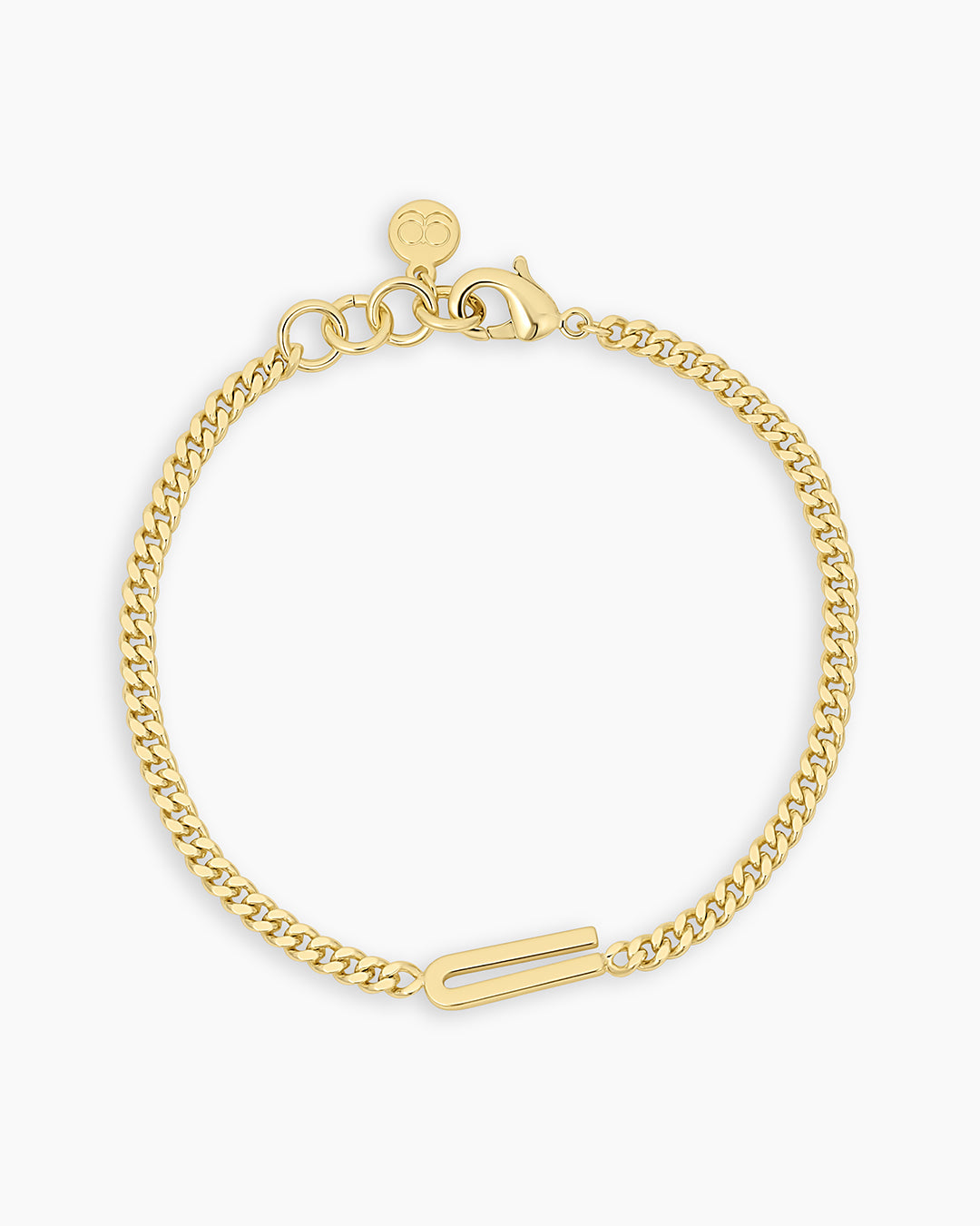 Wilder Alphabet Bracelet Alphabet Bracelet #U || option::18k Gold Plated, U