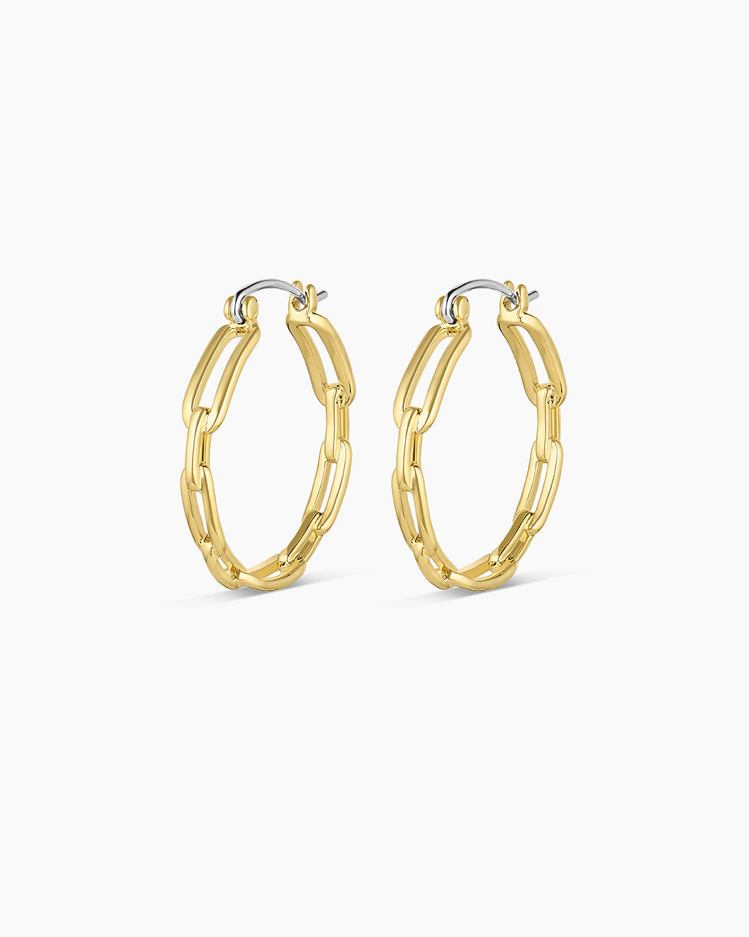 Parker Link Small Hoops || option::Gold Plated