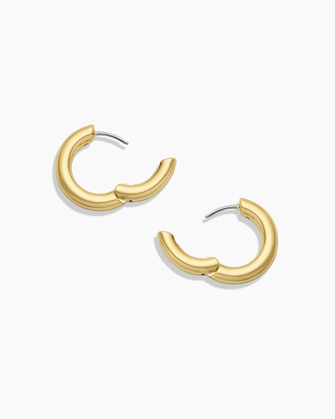 Lou Hoops chunky hoops bold hoop earrings || option::18k Gold Plated