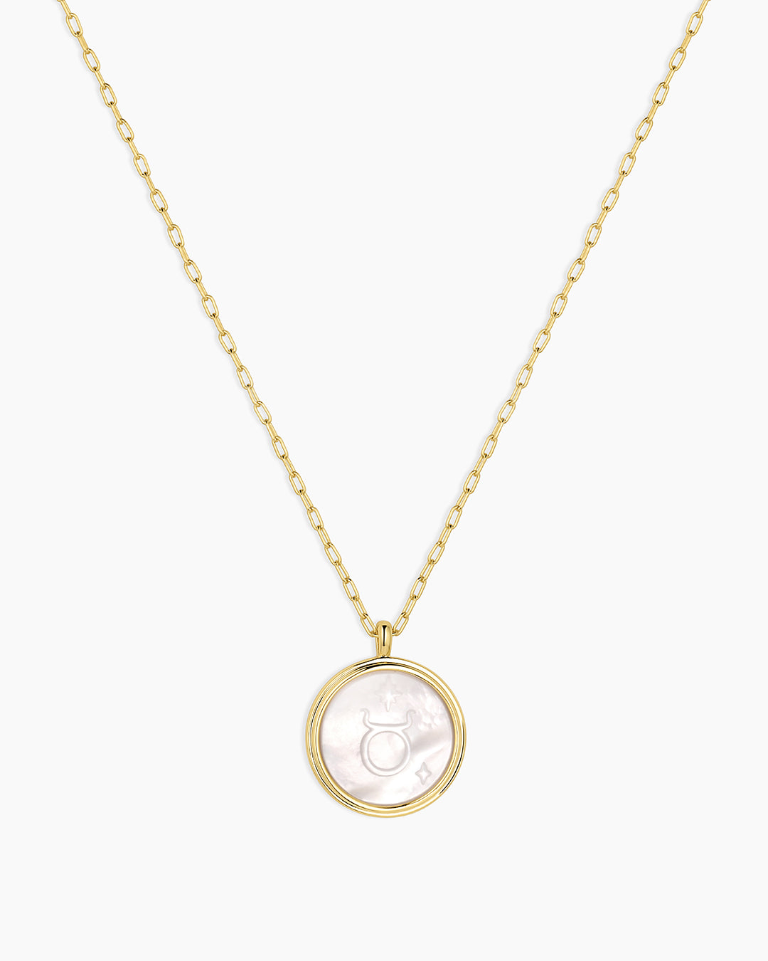 Zodiac Necklace - Gemini, Astrology Coin Necklace, Gemini Necklace || option::Gold Plated, Taurus