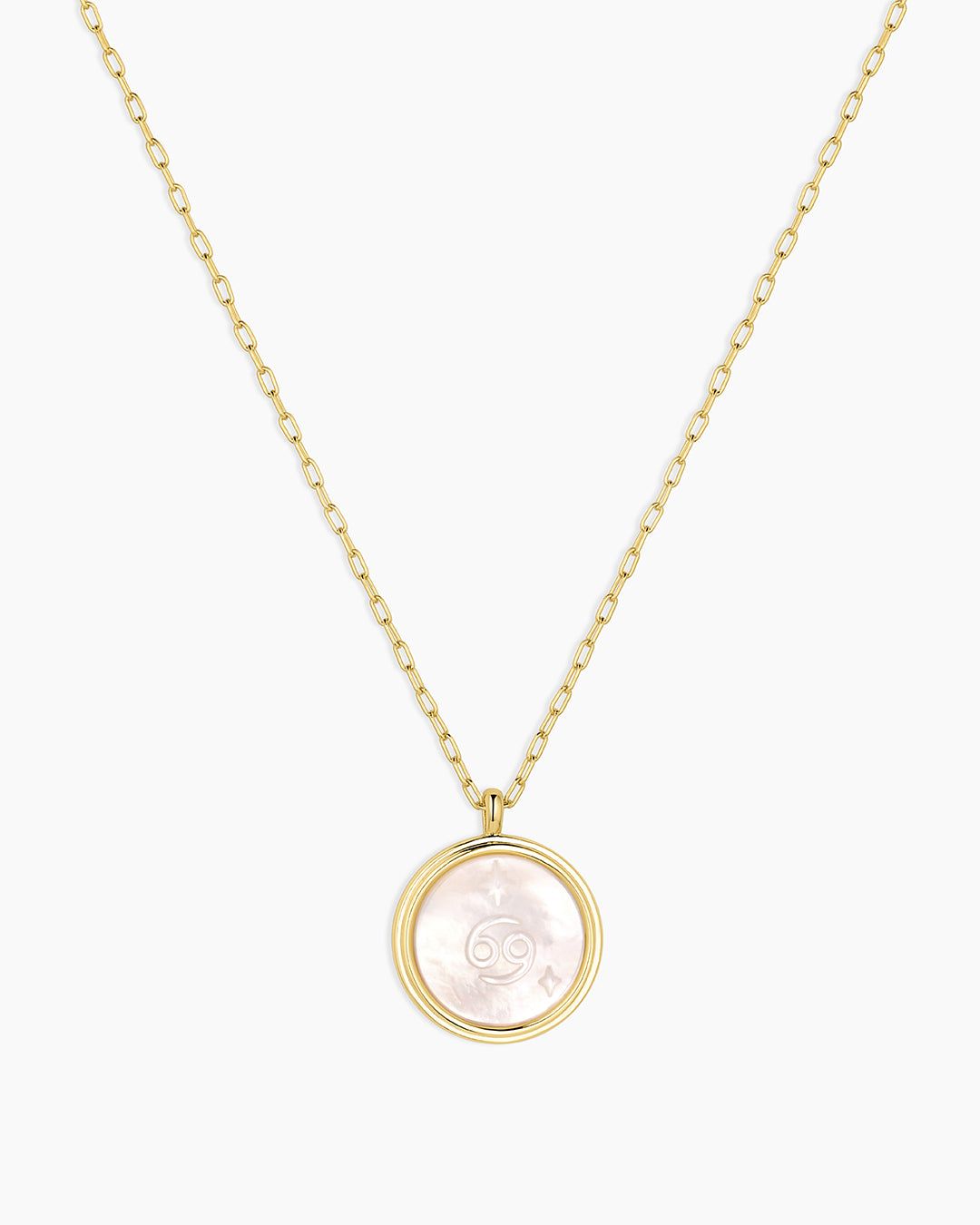 Zodiac Necklace - Scorpio, Astrology Coin Necklace, Scorpio Necklace || option::Gold Plated, Cancer