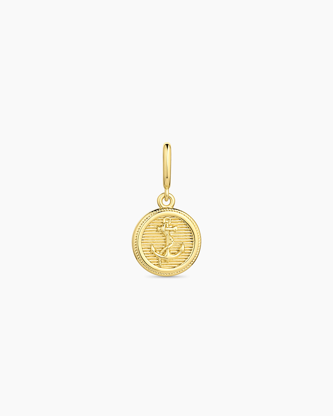 Anchor Coin Parker Charm || option::18k Gold Plated