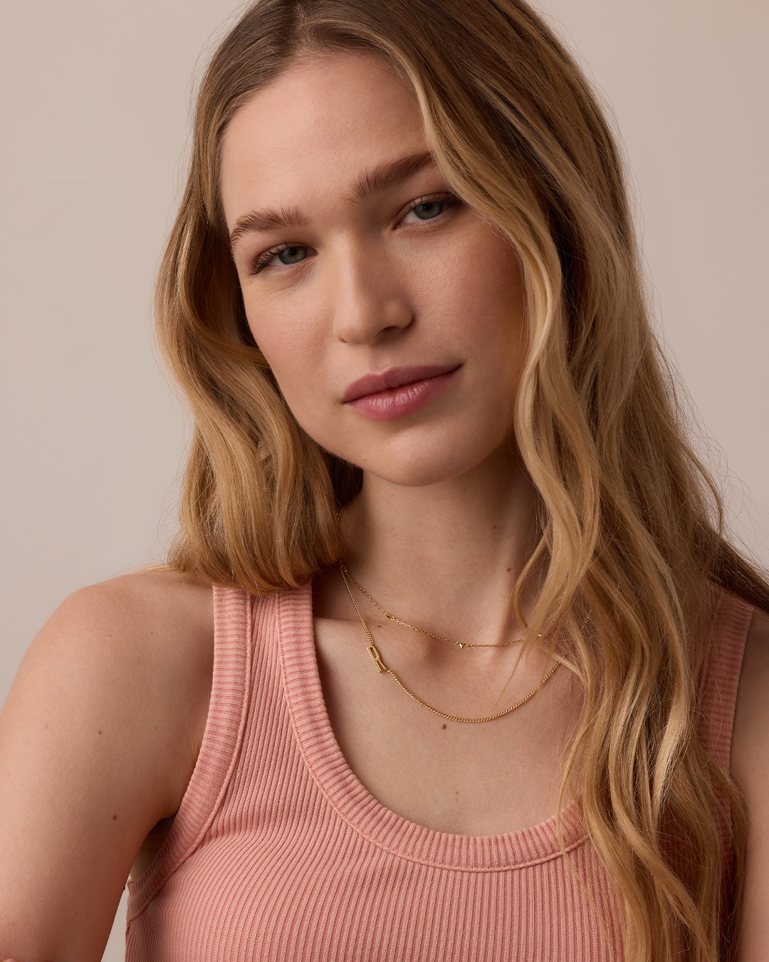 Wilder Alphabet Necklace Alphabet Necklace #C || option::18k Gold Plated, C