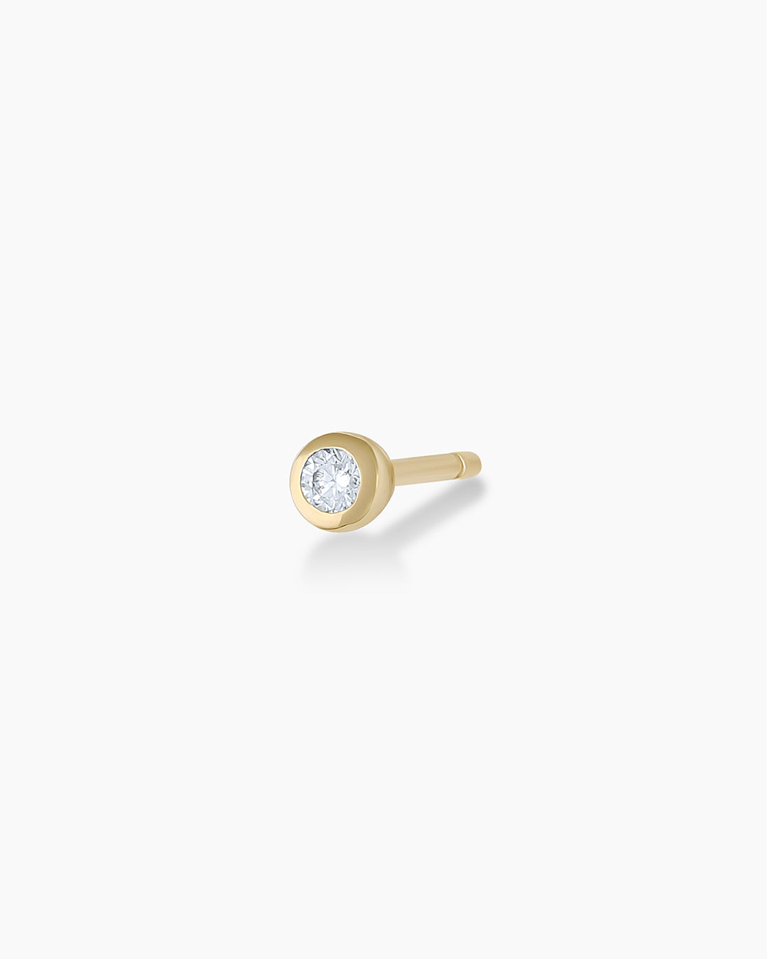 Classic Diamond Stud || option::14k Solid Gold