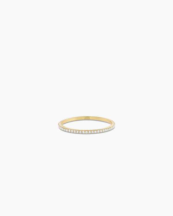 Diamond Bar Eternity Ring || option::14K Solid Gold