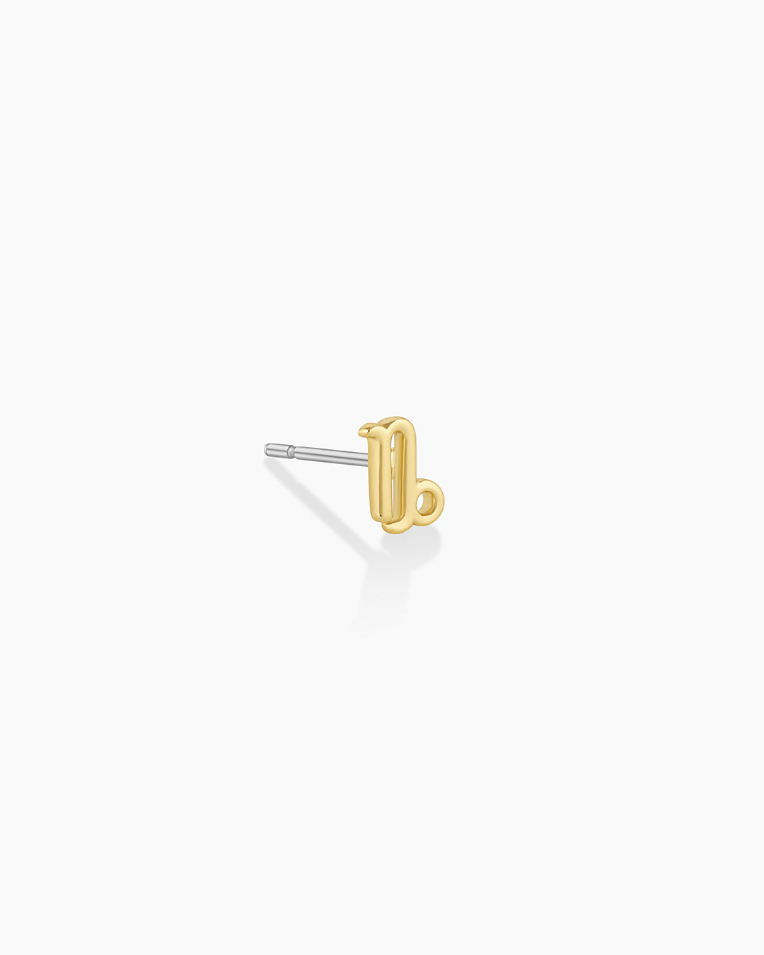 Zodiac Charm Stud -Capricorn || option::18k Gold Plated,Capricorn