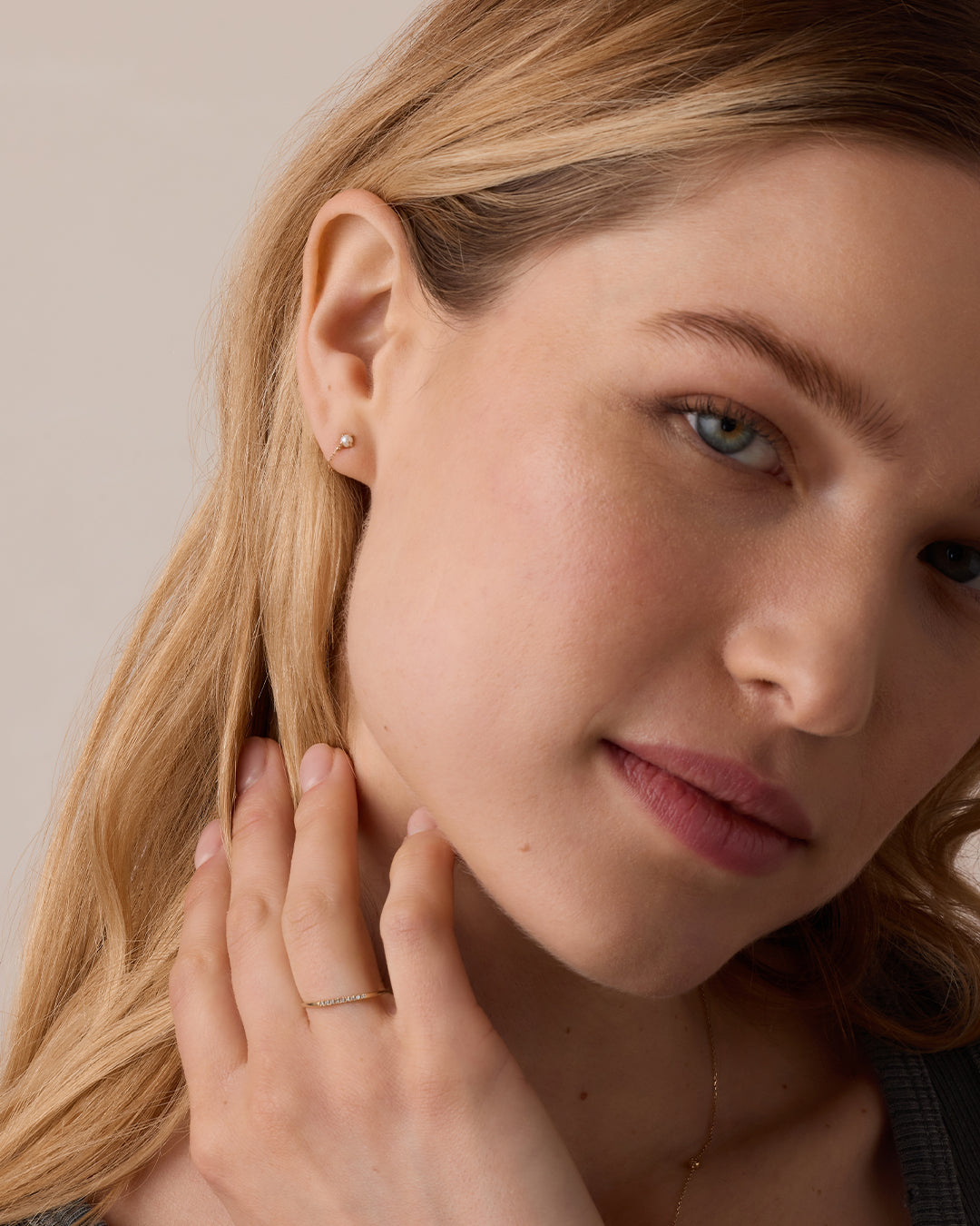 Diamond Bar Ring || option::14k Solid Gold