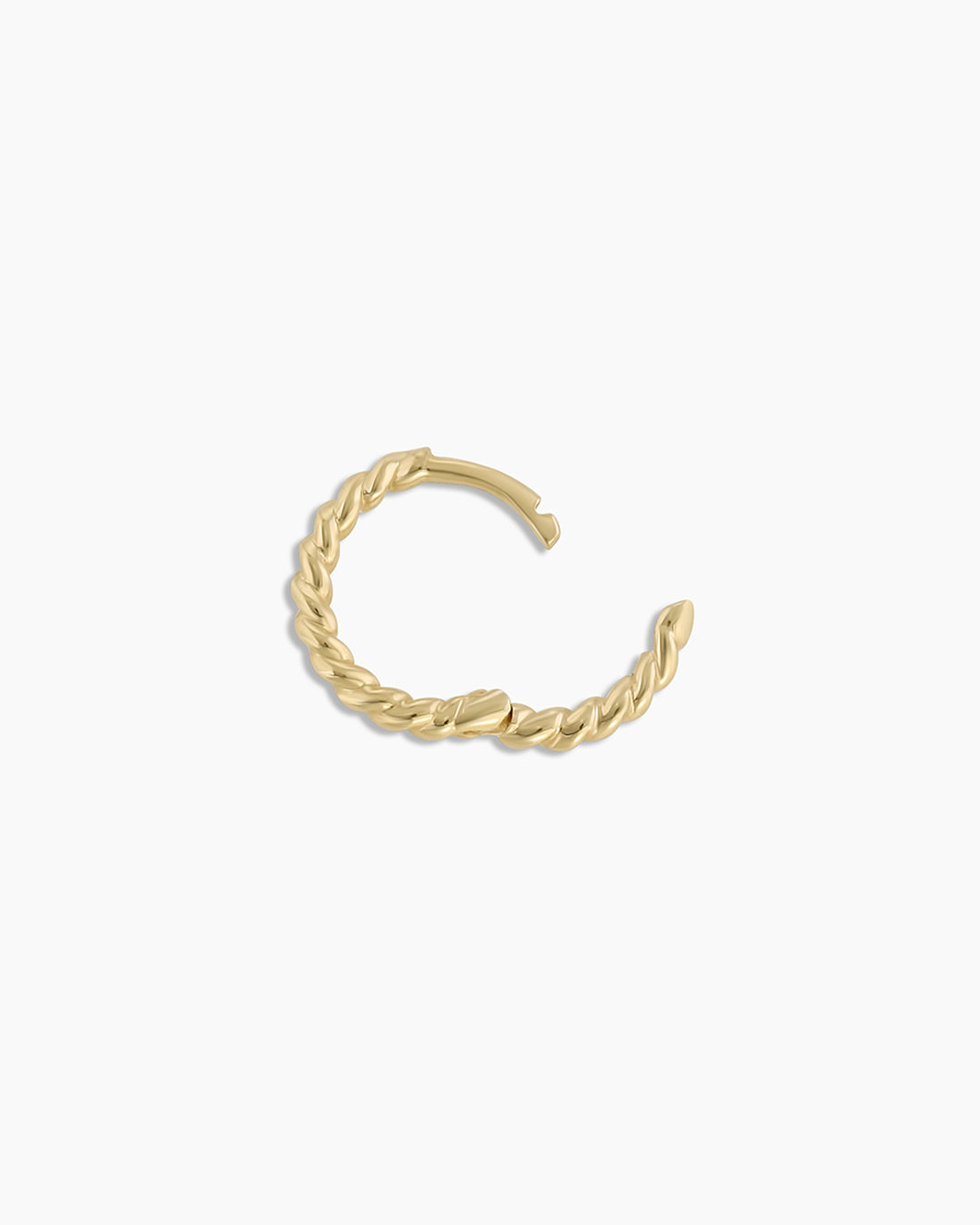 Classic Gold Huggie || option::14k Solid Gold, Single