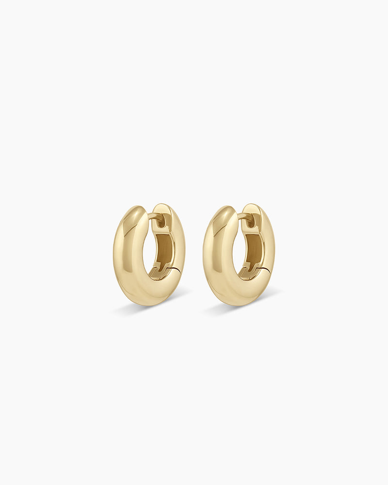 Lou Huggie Earring || option::14K Solid Gold