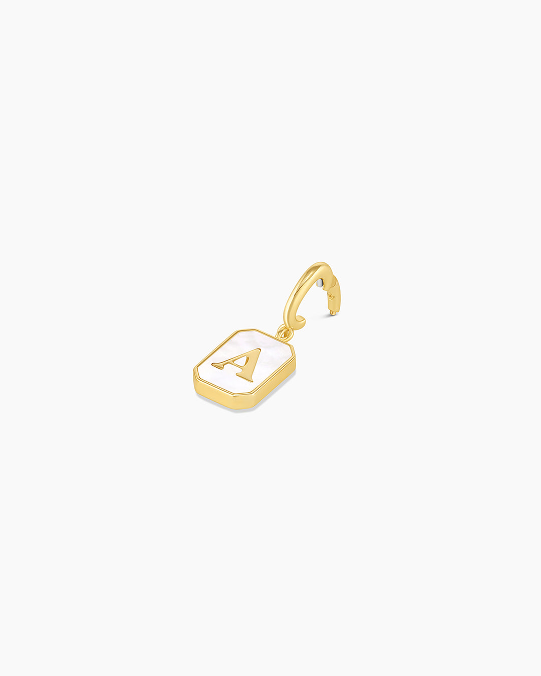 Vintage Alphabet Parker Charm #A || option::18k Gold Plated, A