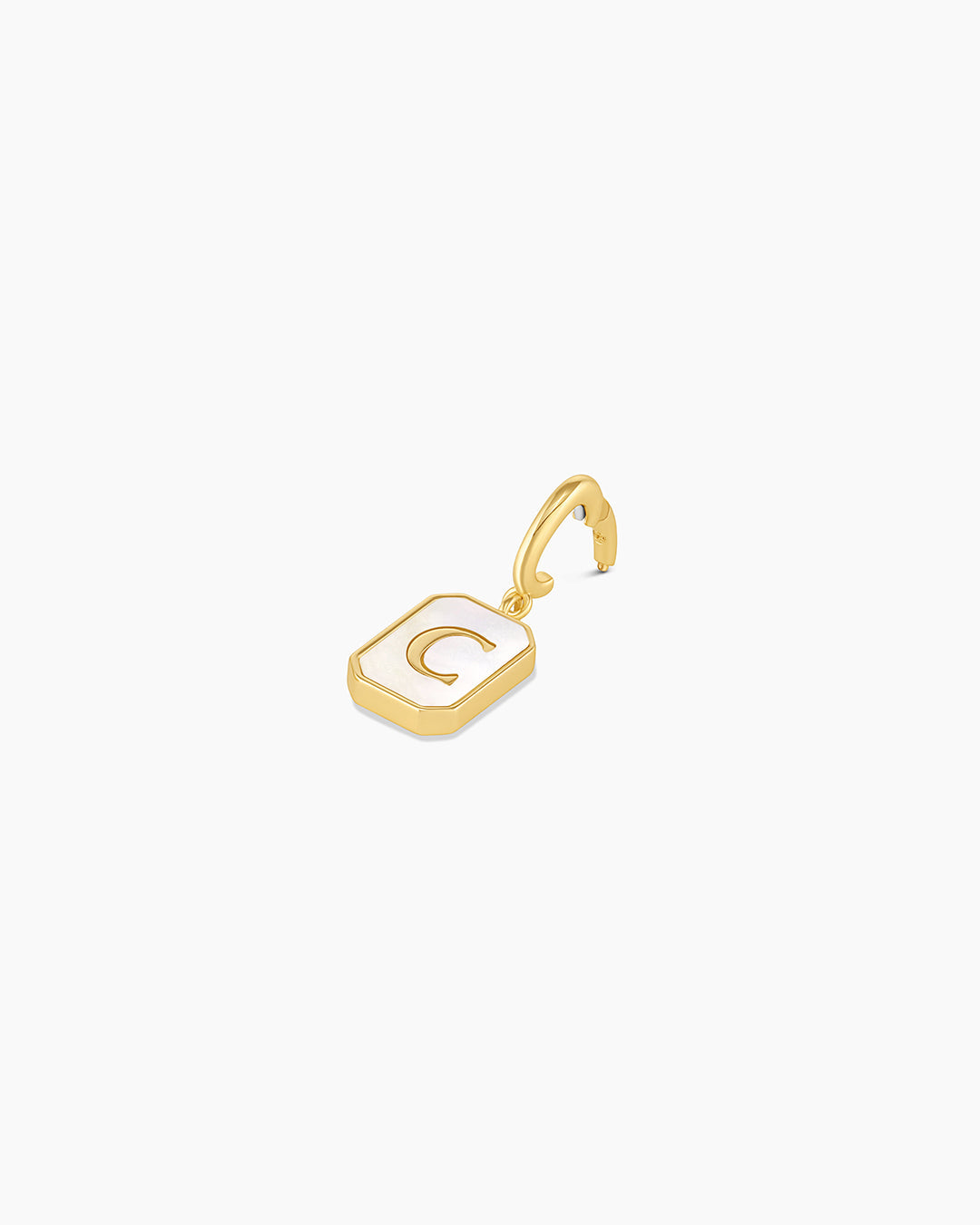 Vintage Alphabet Parker Charm #C || option::18k Gold Plated, C