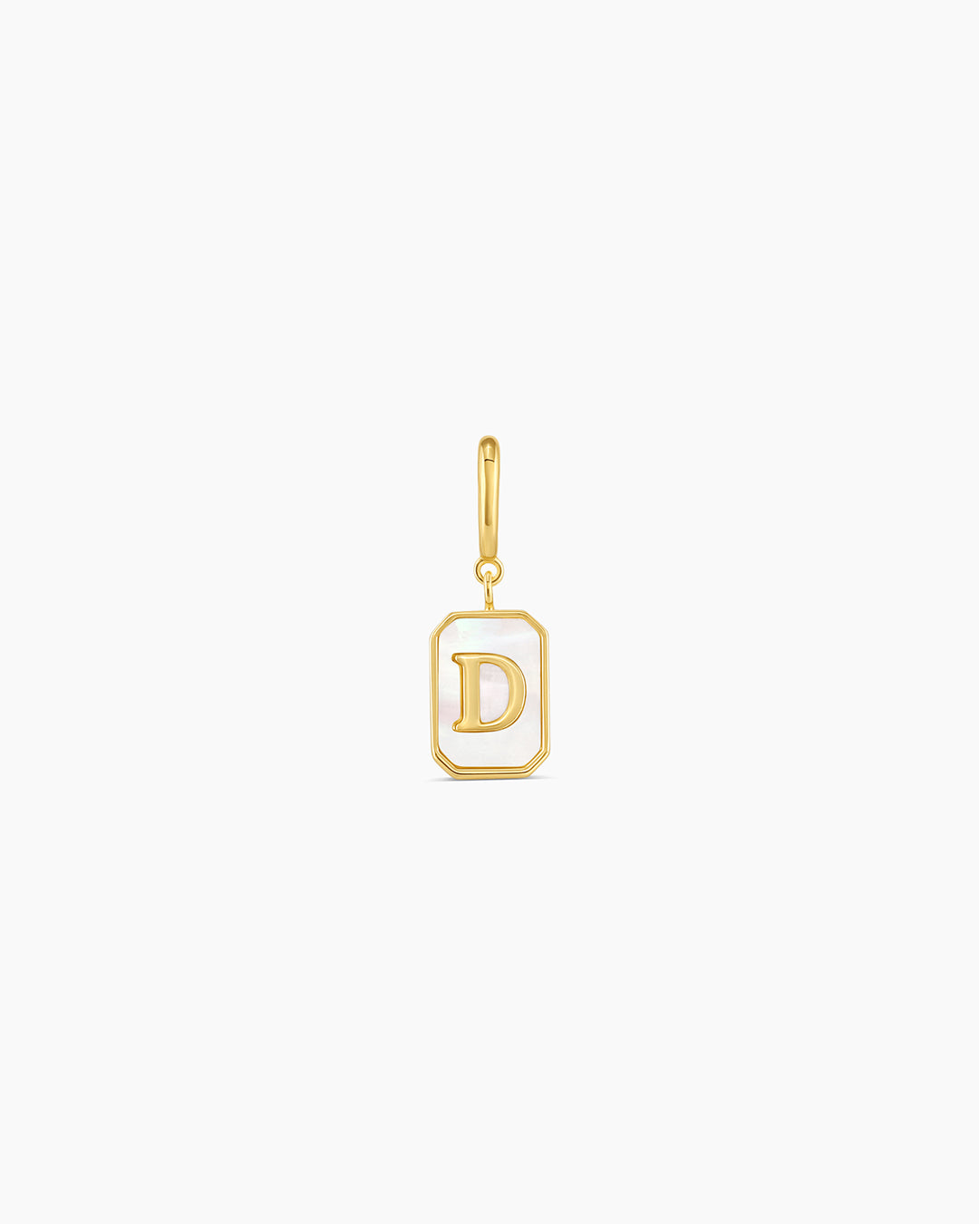 Vintage Alphabet Parker Charm #D || option::18k Gold Plated, D