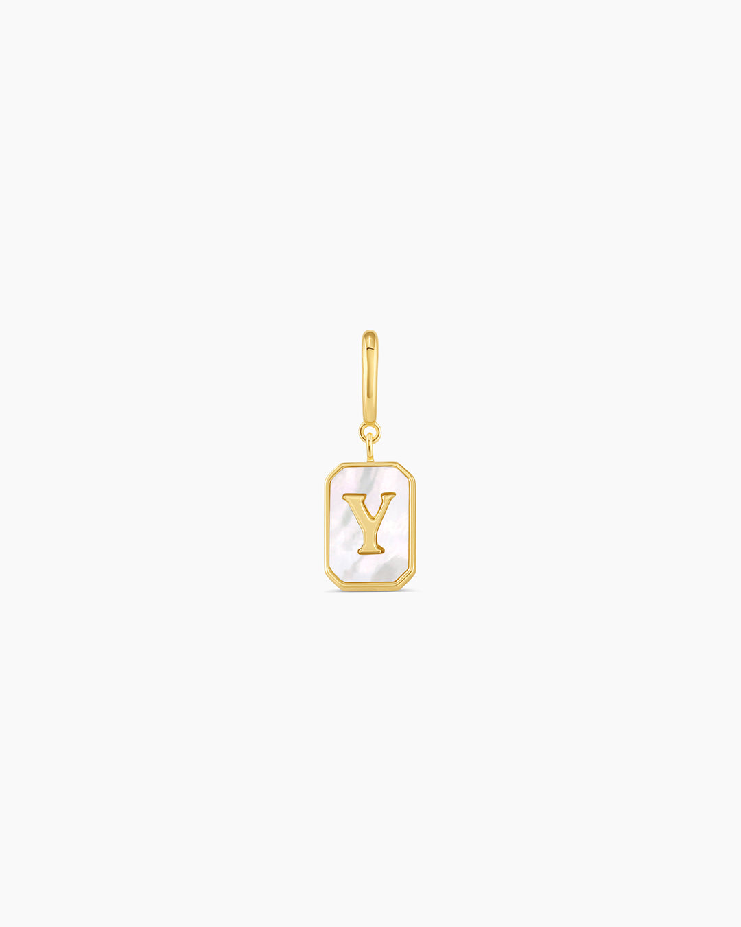 Vintage Alphabet Parker Charm #Y || option::18k Gold Plated, Y