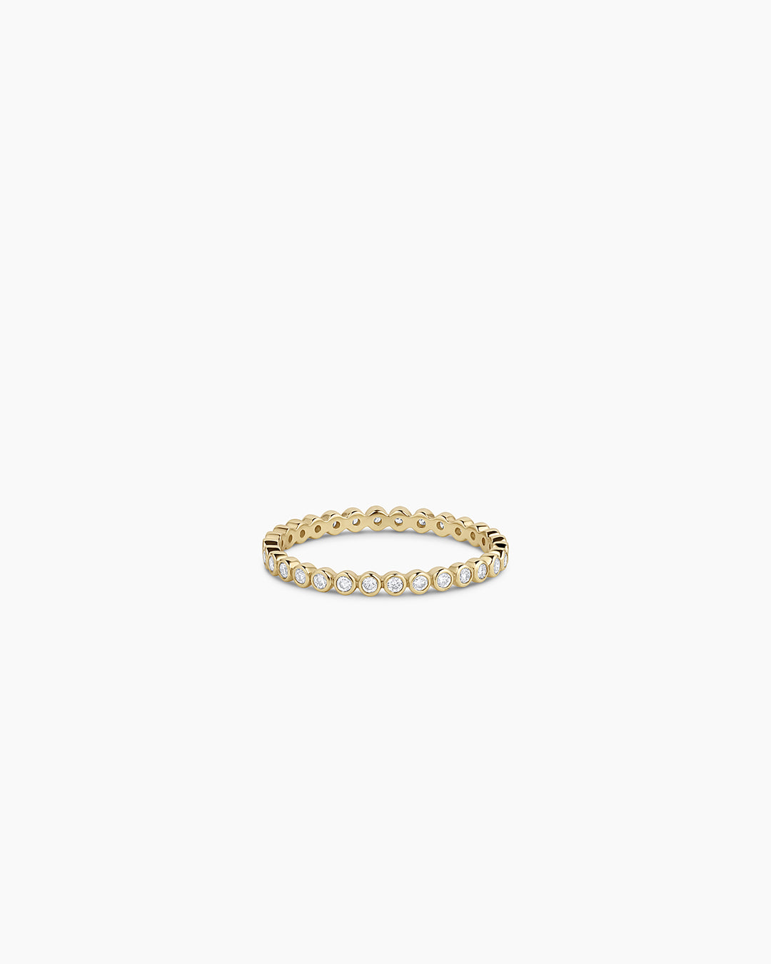 Classic Diamond Eternity Ring || option::14k Solid Gold