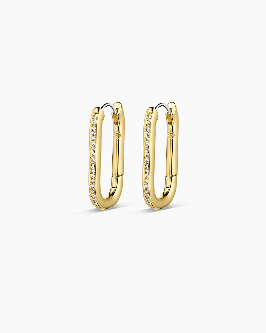 Zoey Shimmer Hoops || option::Gold Plated