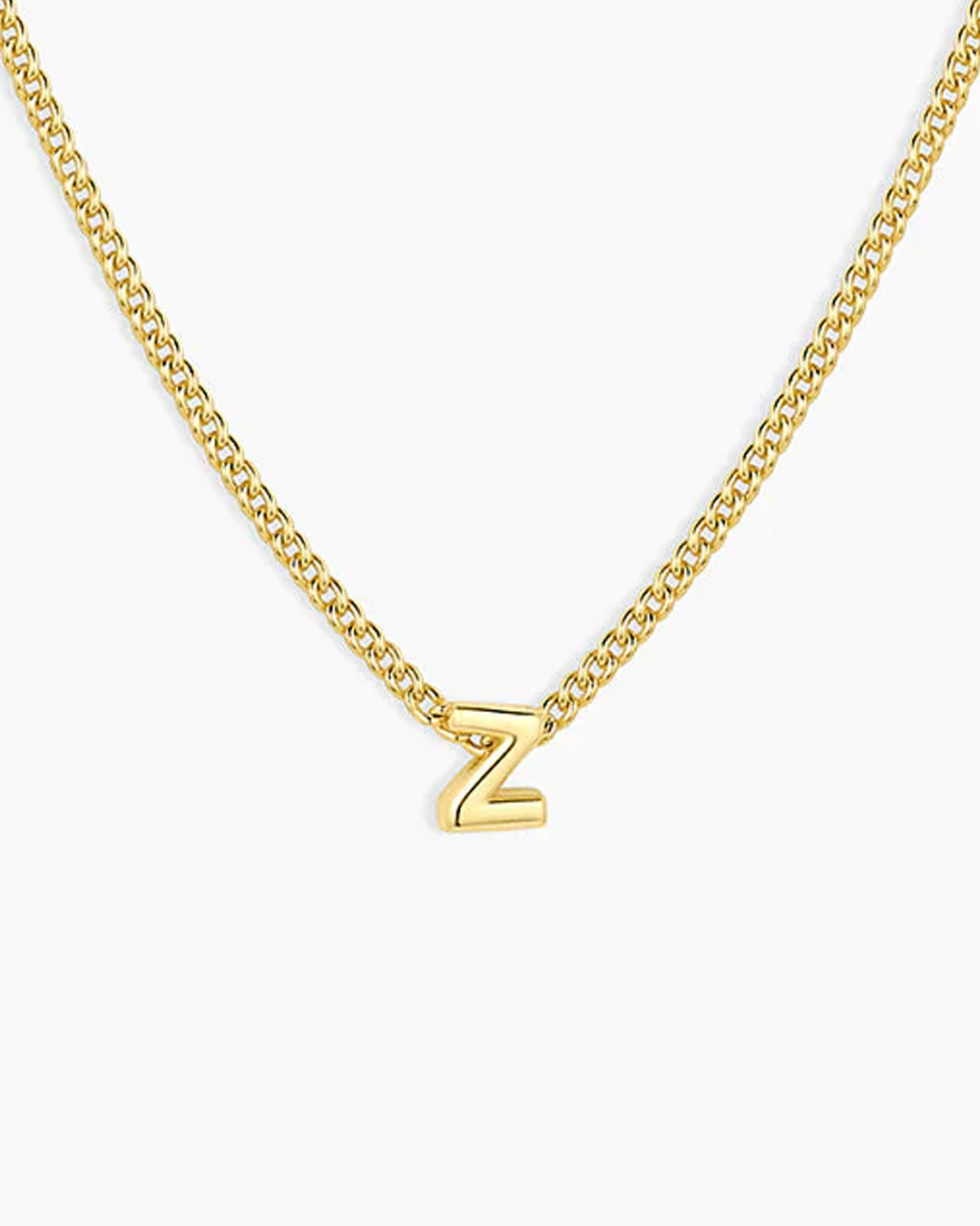 Wilder Mini Alphabet Necklace || option::18k Gold Plated, Z