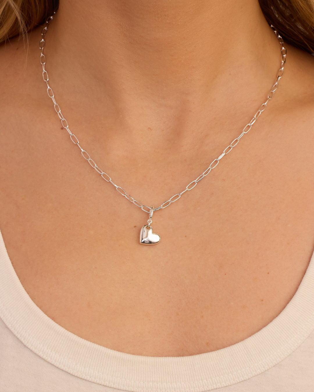 Lou HeartParker Charm || option::Silver Plated