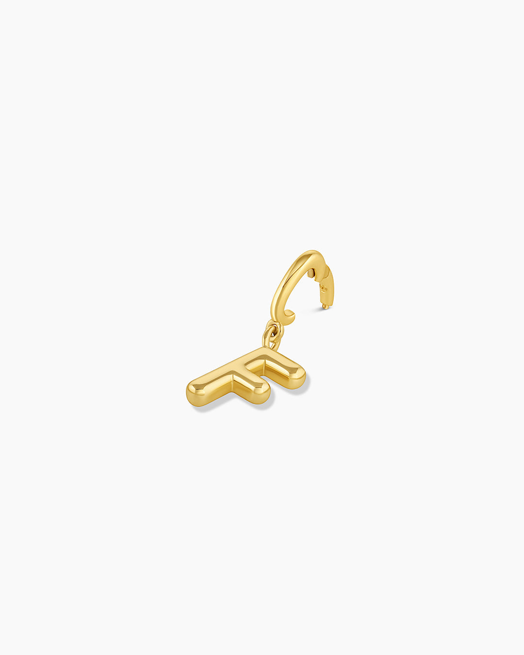 Alphabet Helium Parker Charm #F || option::18k Gold Plated, F