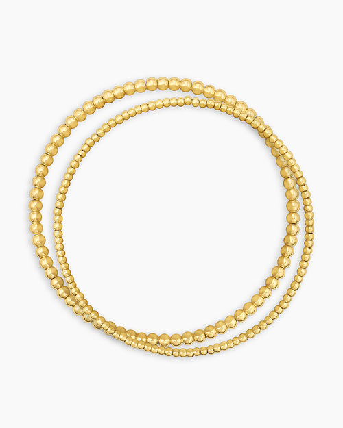 poppy gold bracelet set