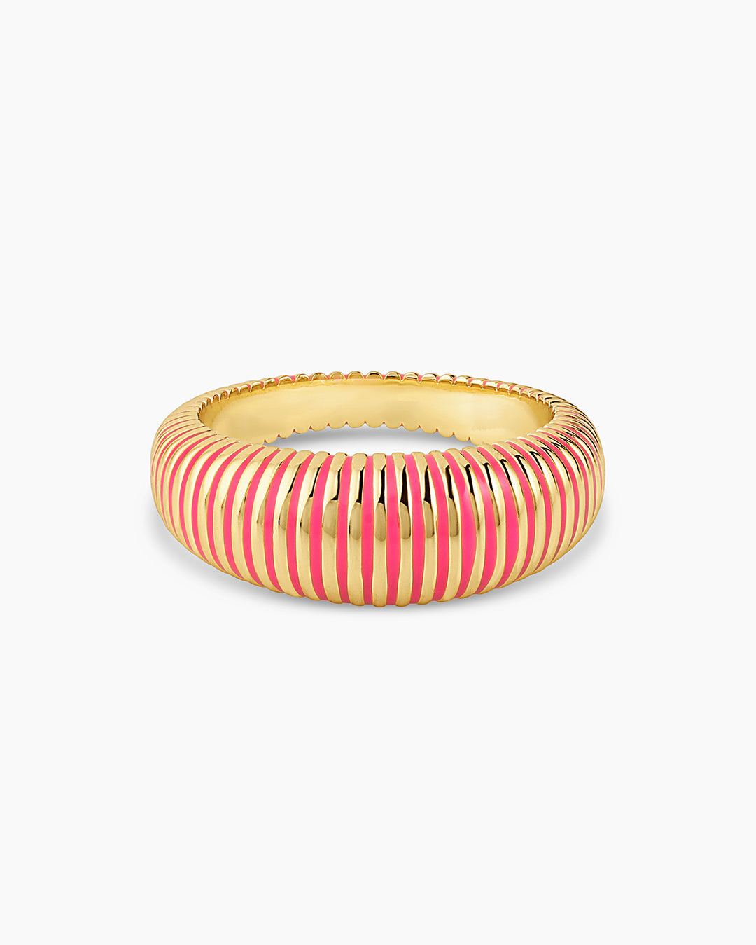 Catalina Enamel Ring (Pink) || option::Gold Plated, Pink